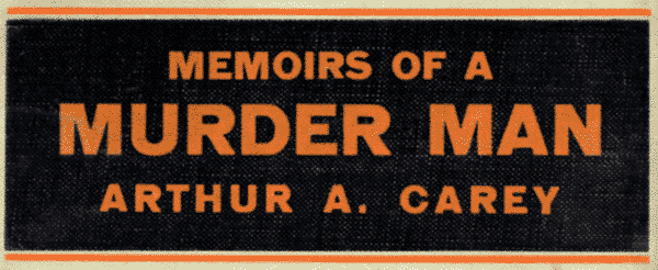 Memoirs of a Murder Man book cover