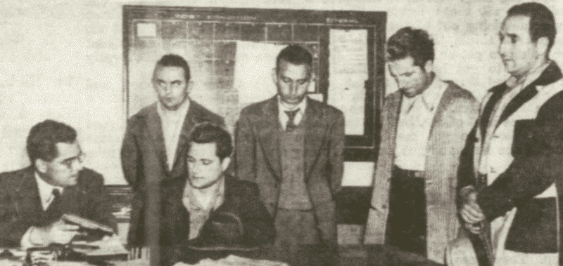 Assistant district attorney questions accused precious metals robbers