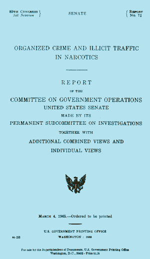Organized crime and illicit traffic in narcotics report cover
