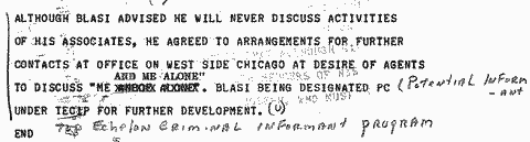 FBI Teletype, Sept. 16, 1966