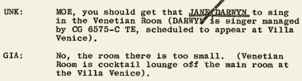 FBI microphone surveillance, Nov. 1, 1962