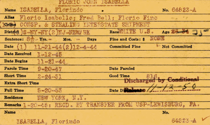 Isabella prison record