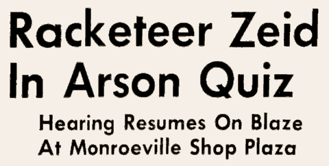 Headline from Pittsburgh Press